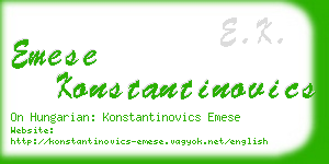 emese konstantinovics business card